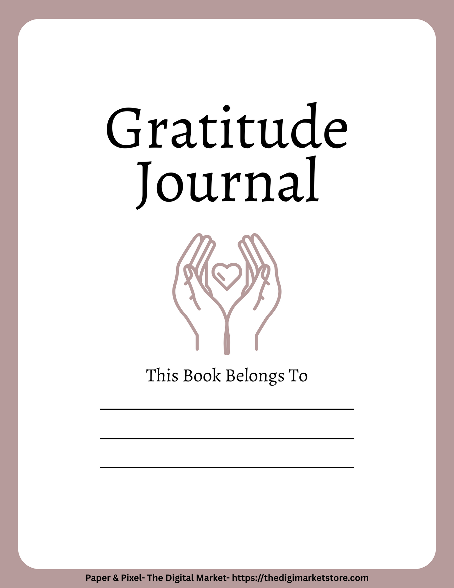 🌿 24-Page Gratitude Journal: Cultivate Daily Reflection & Joy