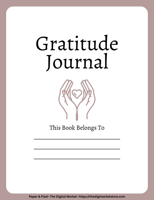 🌿 24-Page Gratitude Journal: Cultivate Daily Reflection & Joy