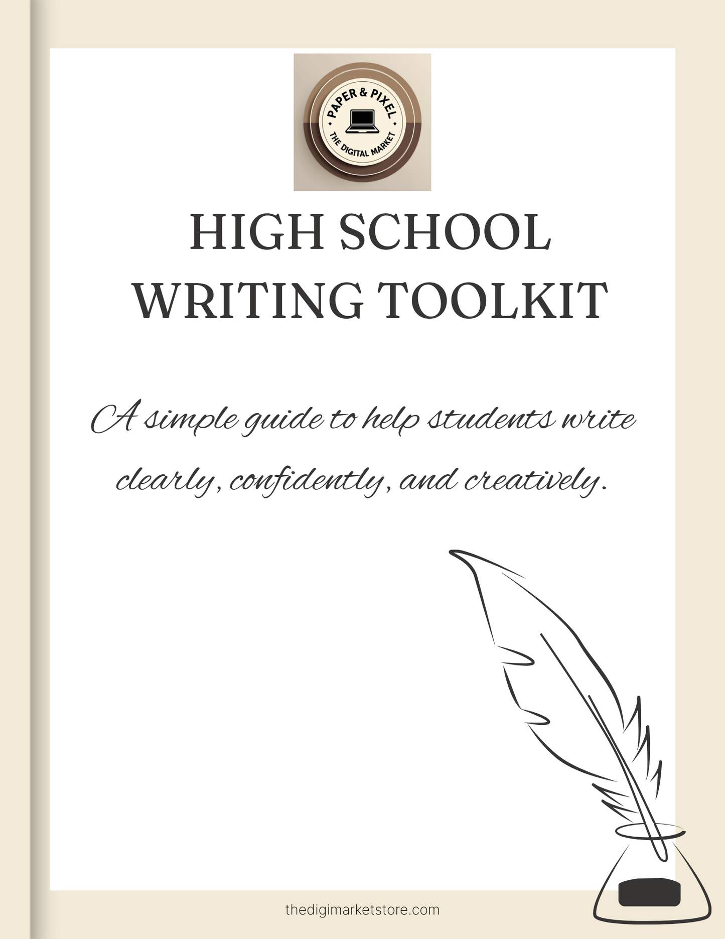 High School Writing Toolkit – Essay Guide, Worksheet & Essay Structure Organizer
