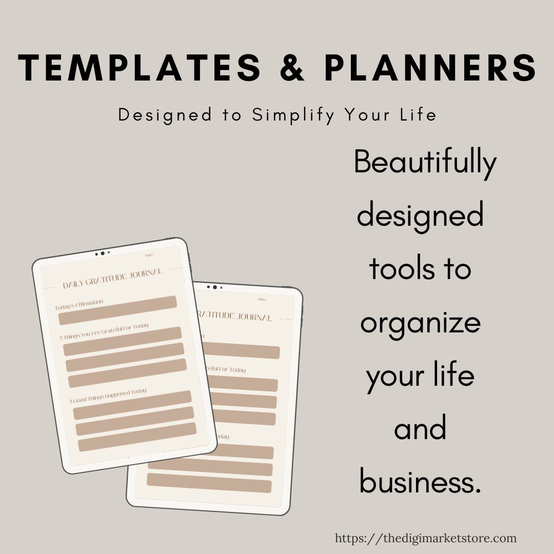 🗓️ Planners & Templates